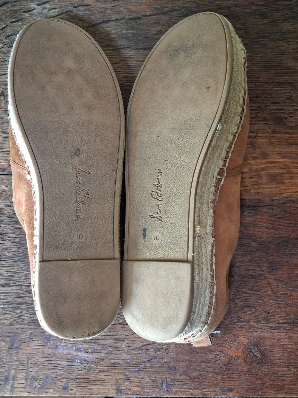 Sam Edelman Tan Carrin Espadrille Platform Slip On Shoe; Size 10